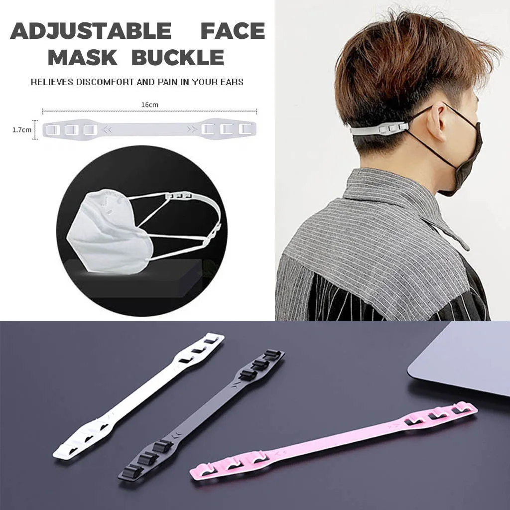

Mask Extension Hook Adjustable Third Gear Anti-slip Ear Mask Grips Creative Plastic 6pcs Mask Extend Hook Mouth Mask Accessories