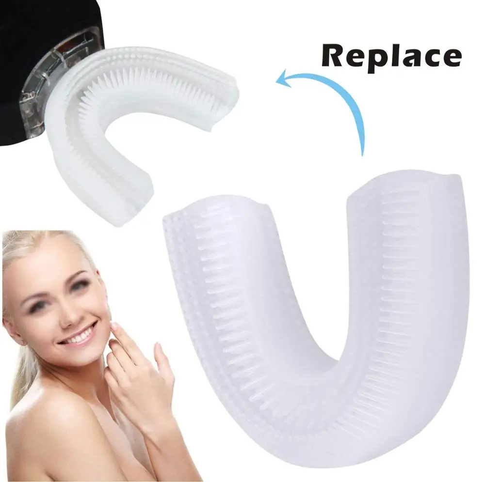 

Replaceable UType Brush Head 360 Degree Electric Toothbrush Heads 3 Style Silicone Soft Brush Heads For Adult and Child