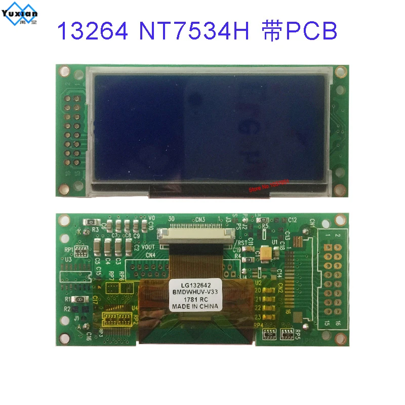 Módulo Gráfico Lcd Integrado 13264 Nt7534h - Image 2