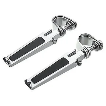 

1pair Footrests Engine Bumper Folding Easy Install Clamp On Universal Foot Pegs Parts Motorcycle Durable For Yamaha For Honda