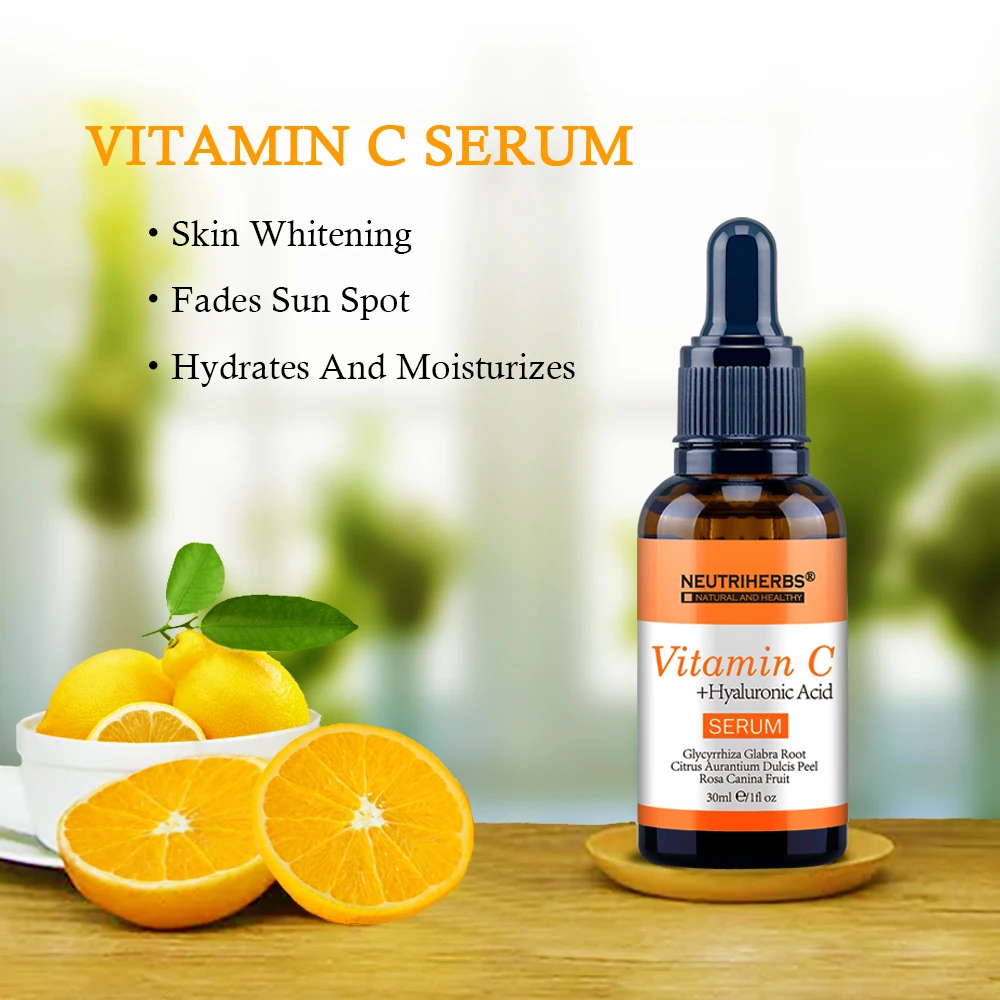 Neutriherbs 20% Natural Vitamin C Serum for Face Natural Facial Whitening Antioxidant Anti Wrinkle Aging Serum 30ml Neutriherbs 20% Natural Vitamin C Serum for Face Natural Facial Whitening Antioxidant Anti Wrinkle Aging Serum 30ml