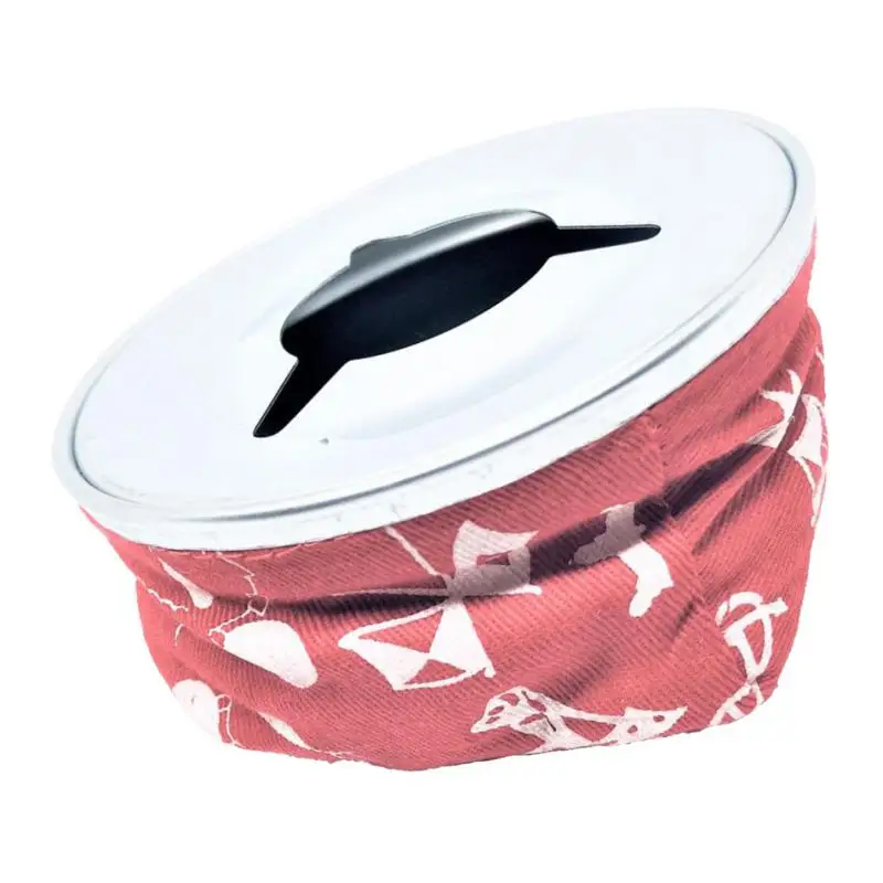 Stainless Steel Windproof Bean Bag Sandbag Cigarette Ashtray for Marine Boat RV Car Smoking, Red/Blue