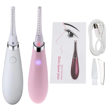 

Electric Eyelash Curler USB Rechargeable Electric Heated Eyelash Long-Lasting Electric Ironing Eyelash Curler Makeup Curling