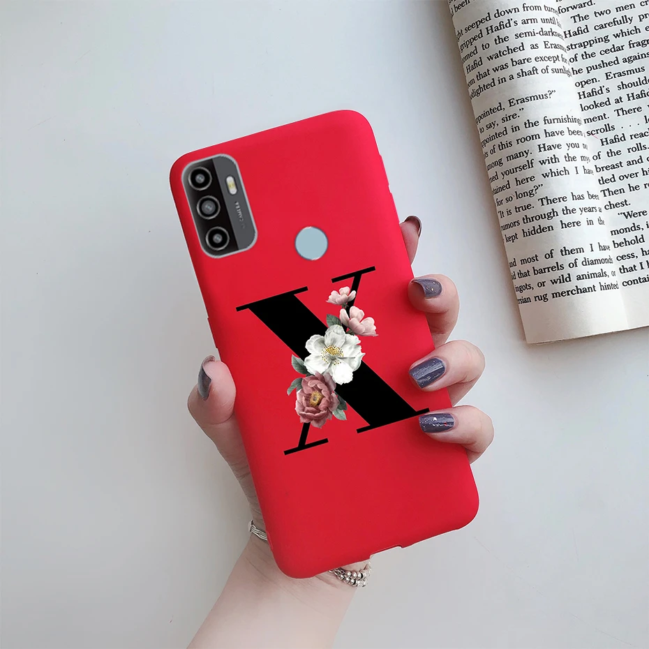 For OPPO A53S 2020 Case Letter Monogram Flower Soft Silicone Phone Back Cover For Oppo a53s 2020 A 53s A53 s Oppoa53 Cases Coque cases for oppo phones