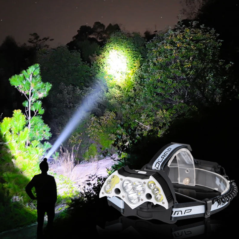 Портативный Головной фонарь лампа для бега 5 режимов спортивные товары пешего