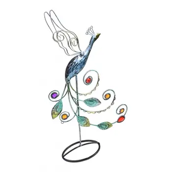 

Fancy Peacock Shape Rhinestone Crystal Jewelry Display Stand Rack Organizer