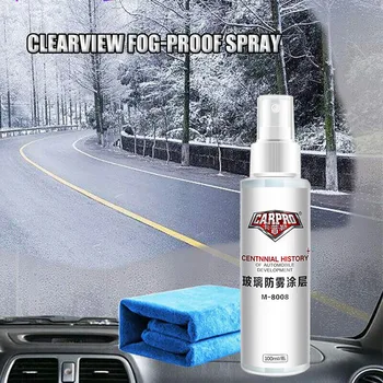 

Spray For Car Windshield Fog-Proof Spray Windows Cleaner Winter Car Windshield Cleaner Best Selling 2019 Products Gift Towel