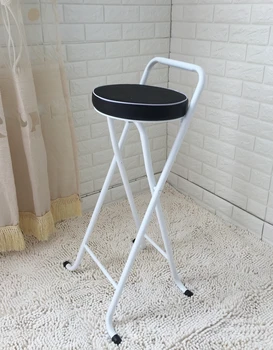 

New European High Stool Bar Stool Bar Stool Folding Fishing Stool Thickening High Chair
