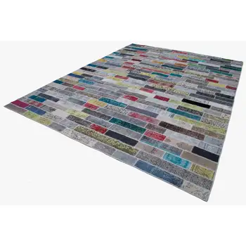 

303x408 Cm Multicolor Handmade Patchwork Rug-10x13 Ft