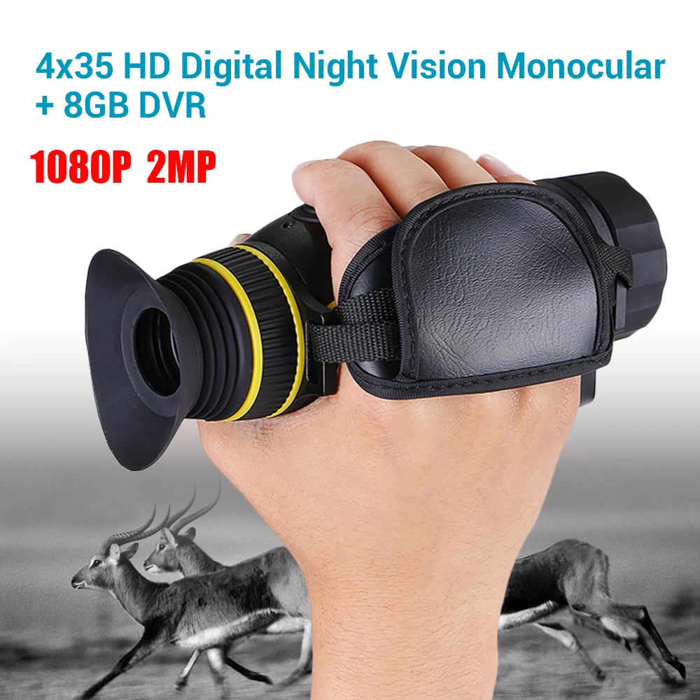 

BOBLOV 4X35 Infrared Digital Night Vision Device Image & Video Recording Multi-Function 4X35 Day & Night Monocular IR Telescope