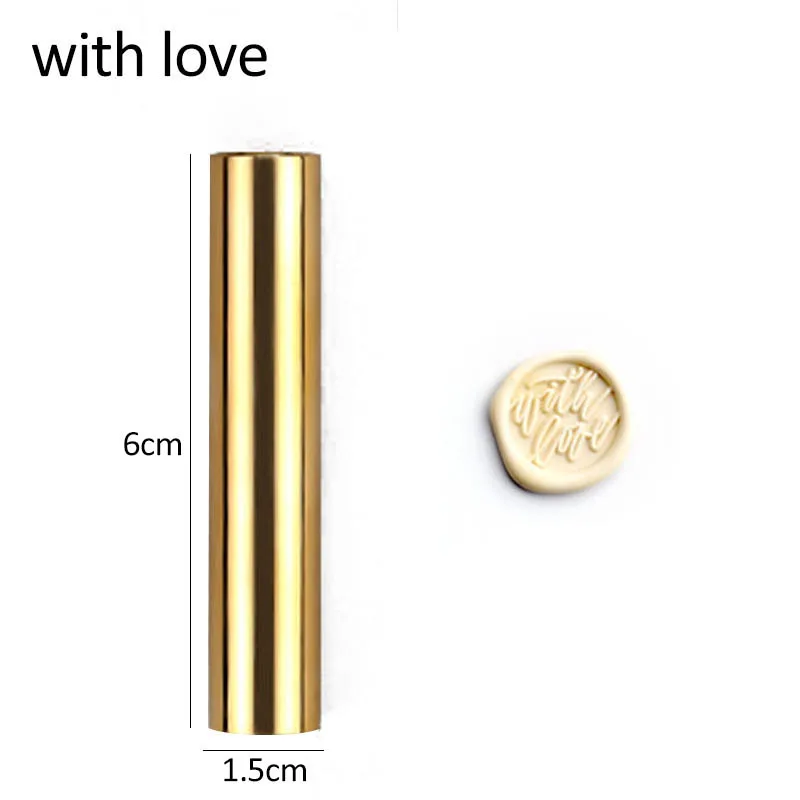 1 шт. запайки воски файл печать штамп латунь конверт 5 см Винтаж цилиндрическая