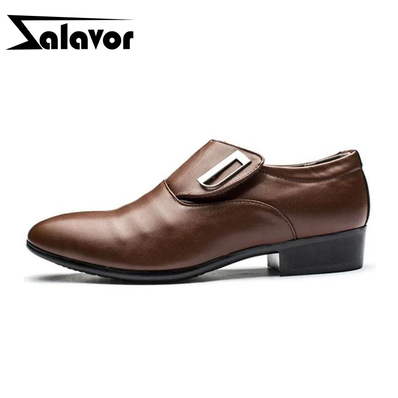 ZALAVOR/Мужские модельные туфли высокого качества черные и коричневые деловые