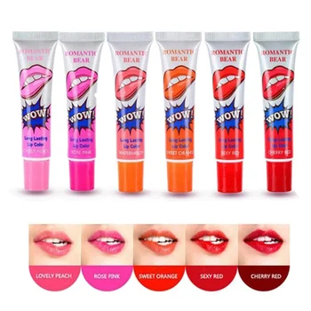 

High Quality Romantic Peel Off Lipstick Tearing Type Lip Gloss Film Magic Long Lasting Lip Tattoo Makeup Lip Tint