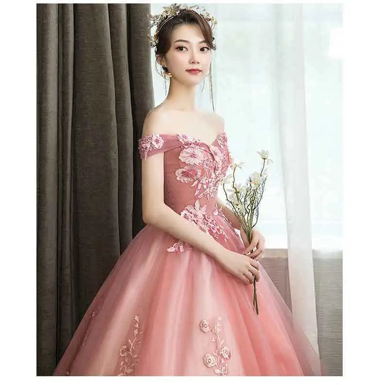 Vestidos de 15 anos с аппликацией из кружева и тюля Бальные платья торжественное вечернее платье платье для девочек