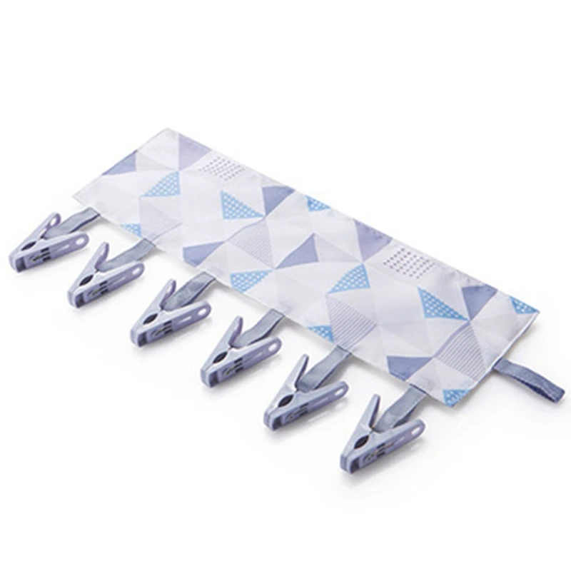 1Pcs Portable Fabric Hangers Socks Underwear Clip Bathrooms Hangers For Clothes Cloth Hanger Organizer - Цвет: MC4