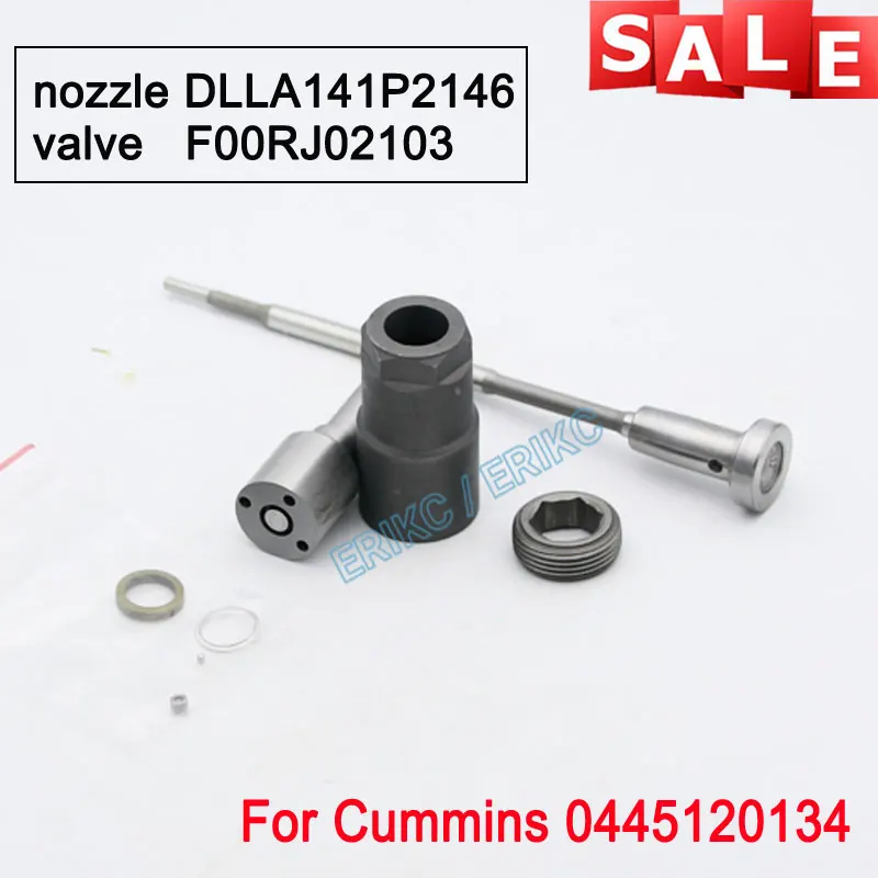 ERIKC 0 445 120 134 дизельный инжектор ремонтные комплекты форсунки DLLA141P2146 клапан F00RJ02103 для Bosch Cummins 0445120134 5283275