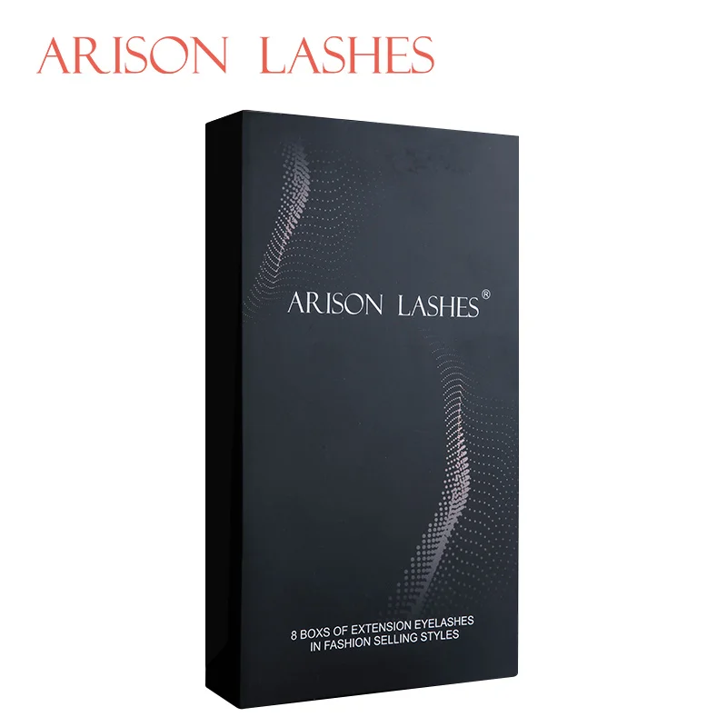 Ресницы для наращивания Arison lash 8 все размеры JBCD черные норковые накладные