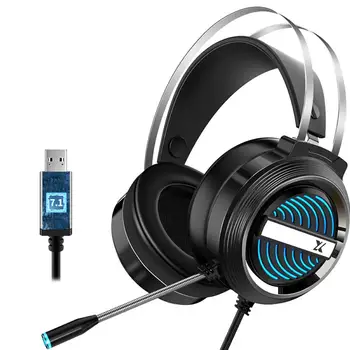 

Wired eraphone Deep Bass Stereo Gaming Heasdset with LED Light Microphone headphone for PS4
