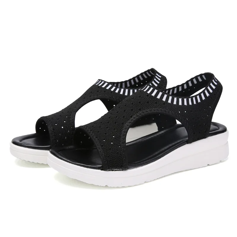 

Sporty Sandals Women's 2018 Summer New Style Korean-style Mesh Open Toe Breathable Sandals Thick Bottomed Students 1001 WOMEN'S