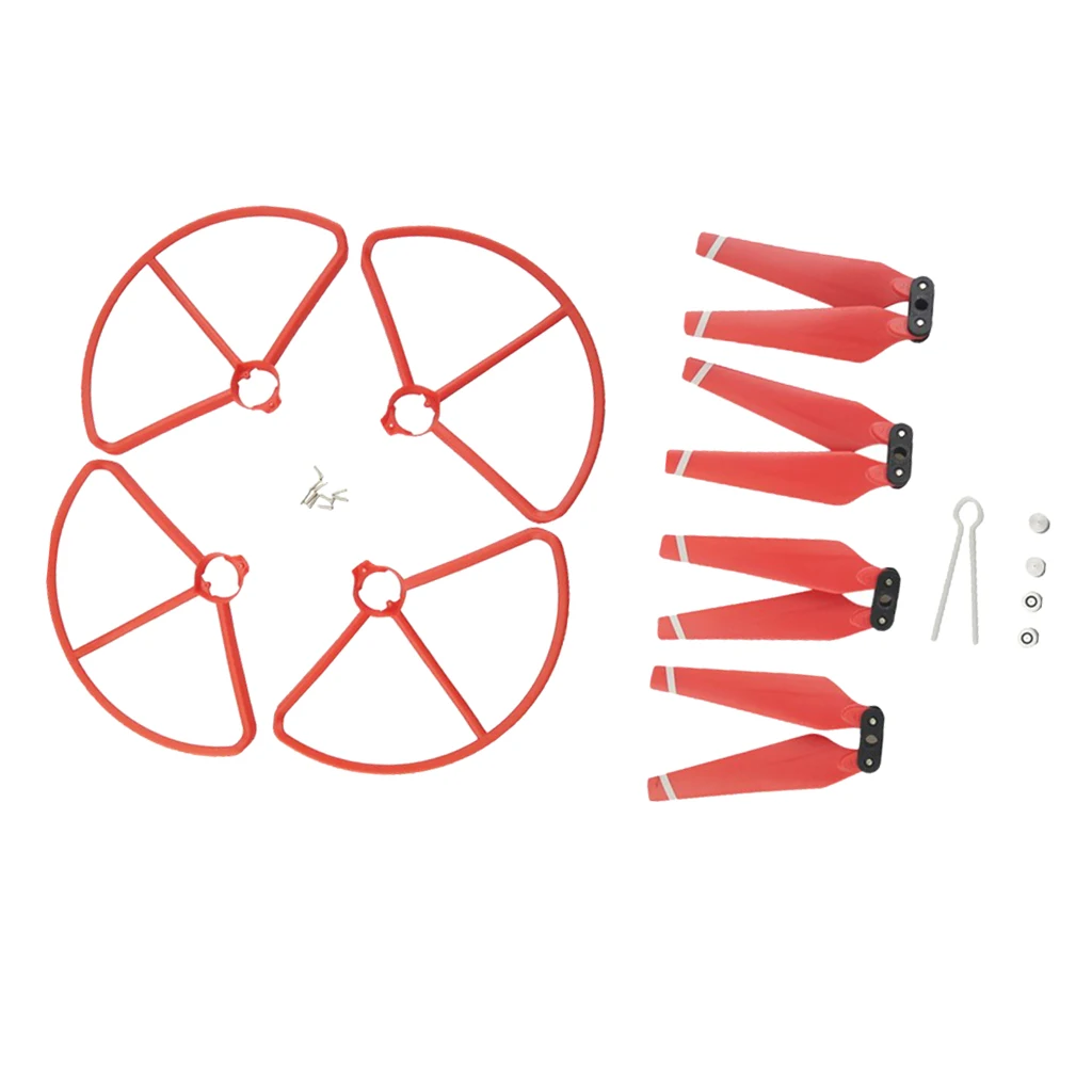 4pcs Foldable Propeller Blade And 4pcs Protection Cover RC Drone Parts Accessories for MJX B2C B2W B2 Bugs 2w Bugs 2 D80 F18