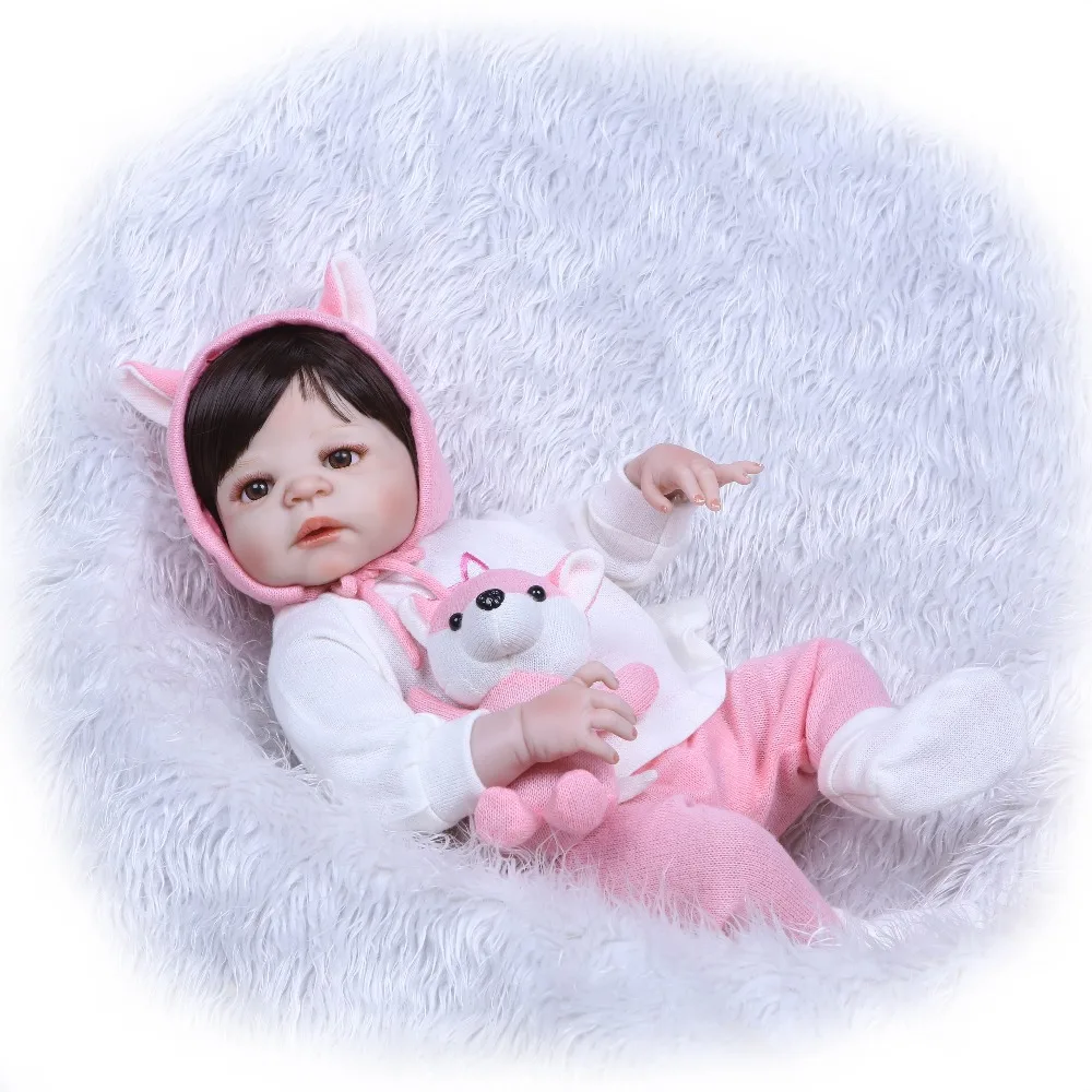 NPK reborn baby doll кукла принцесса для девочек Полное Тело Мягкие силиконовые младенцы девушки реалистичные настоящие куклы для новорожденных Bebe реальное возрождение bonecas