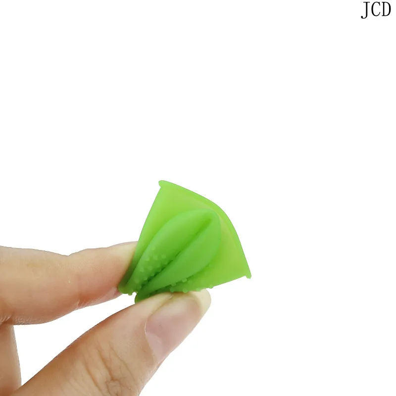 JCD 5pcs/set Silicone Finger Protector Sleeve Cover Anti-cut Heat Resistant Anti-slip Fingers Cover For Cooking Kitchen Tools
