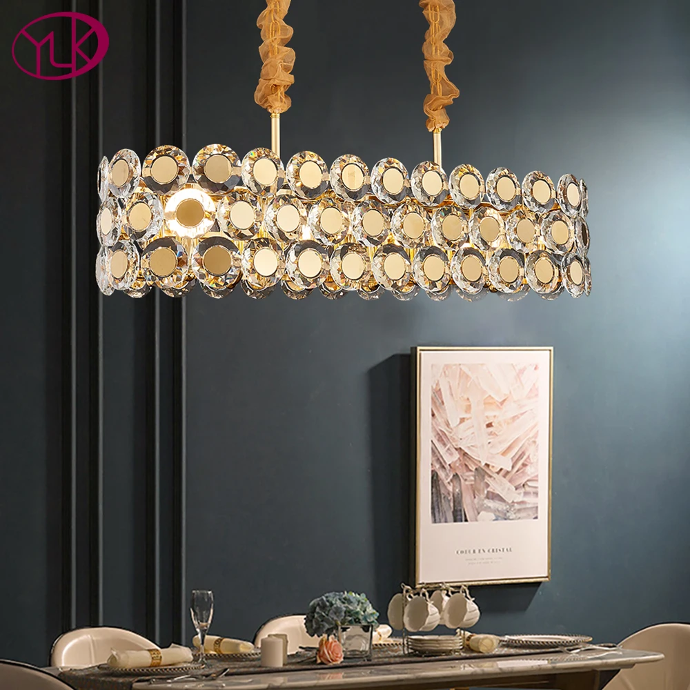 Youlaike Modern Crystal Chandelier For Dining Room New Design Kitchen Island Chain Chandeliers Lighting Fixtures Crystal Lamp Chandeliers Aliexpress