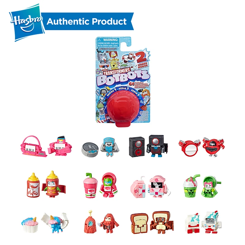 

Hasbro Transformers 0.75-1.5 Inch Blind Box BotBots Toys Series Sugar Shocks 2 In 1 Collectible Figures Funny Transforming