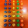 20 Kinds Option 7PCS/LOT High Quality Multi-Sided Dice With Pearlized Effect Dice Set ► Photo 3/5