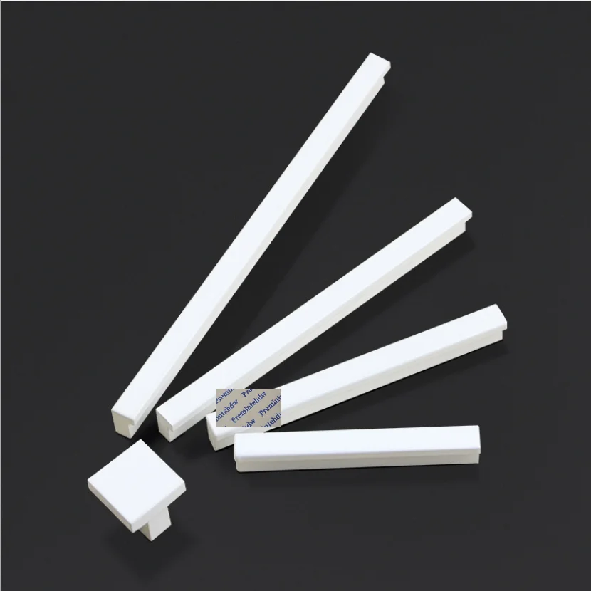 2 шт./лот алюминиевый сплав белая краска лак L образный длинный кухонный шкаф