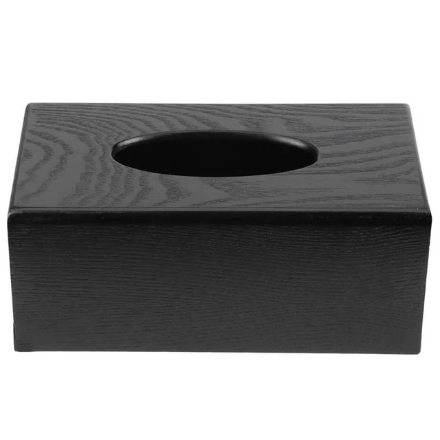 Source Attractive Black Wire Metal Rectangle Tissue Box Napkin Holder  Napkin Dispenser Paper Boxes Tissue Holder Wooden Tissue Box on  m.