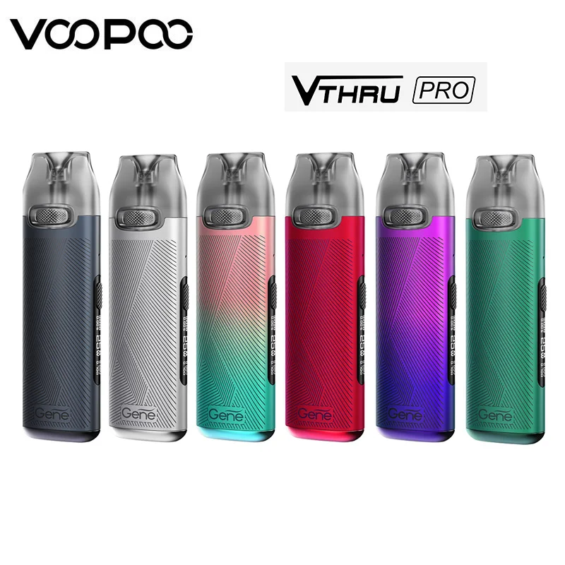 VOOPOO-Kit de vapeo Pro Pod Original, de 25W vapeador, batería de 900mAh, V THRU Pro, Cartucho de 3ml, 0.7ohm, 1.2ohm, vapeador de cigarrillo electrónico