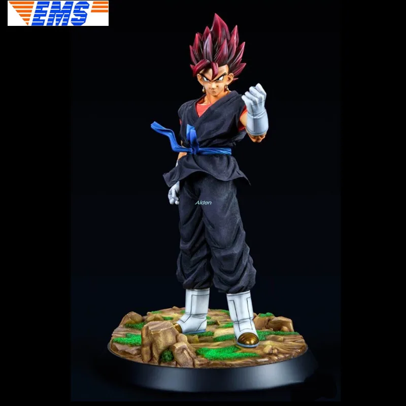 1" Dragon Ball Z статуя Супер Saiyan бюст черная одежда Вегета полноразмерный портрет 1/6 Смола Модель игрушки коробка 28 см Z2760 - Цвет: Черный