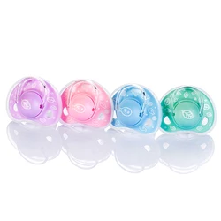 2021 New Silicone Baby Pacifier And Lids Cute Infant Nipple BPA Free Baby Soother Round