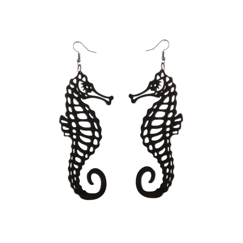 

letter Snowflake hand dragon earring women hoop ring geometric totem asymmetrical seahorse retro transparent water bottle you