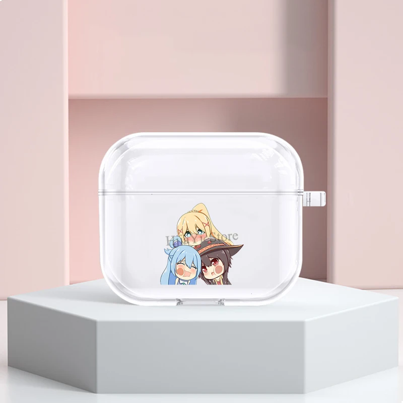 Konosuba Aqua Megumin блузка. jpg чехол из ТПУ для Apple Airpods 3 Защитный наушников Pro 2/1 |