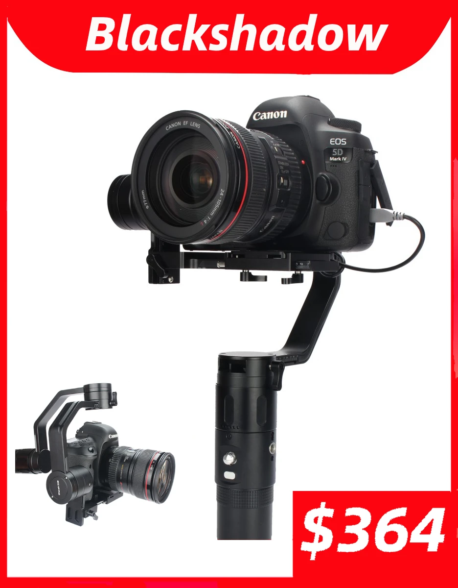 

EC1PRO 3Axis Handheld Gimbal Stabilizer for camera DSLR & Gopro Mirrorless Cameras, Canon EOS, Sony A7, Panasonic GH5,Smartphone