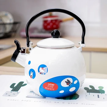 

Automatic Whistling Water Kettle Stovetop Water Pot kitchen Enameled pot camping tea kettle Cute colorful Cookware coffee carafe