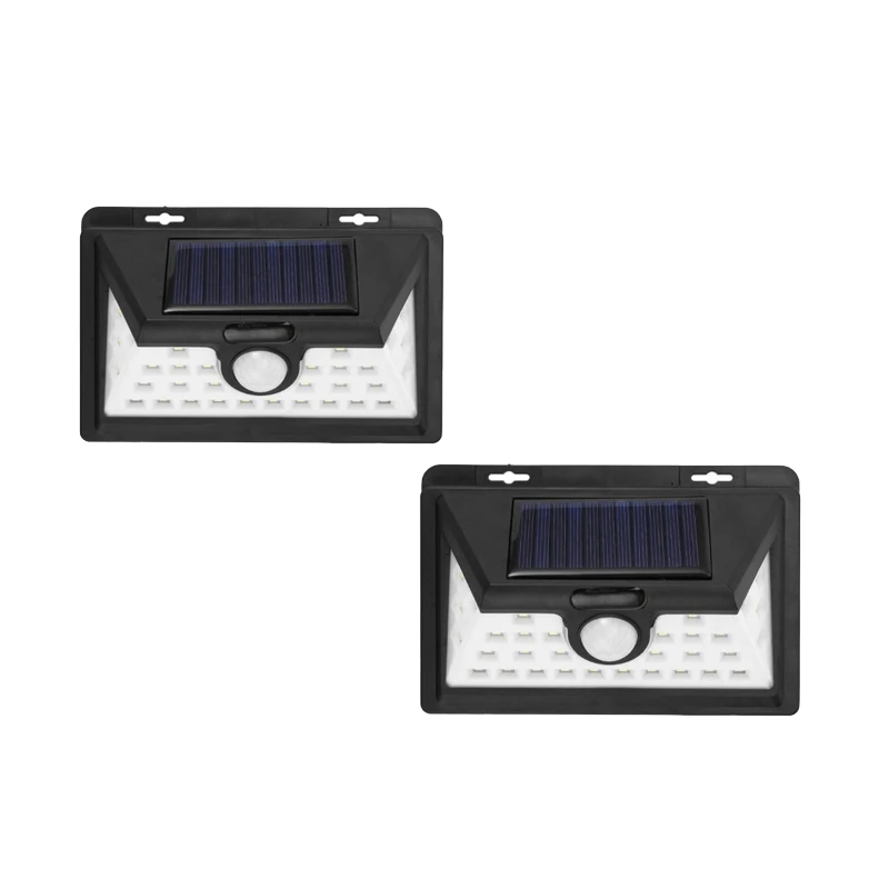 2pcs 32 LED Солнечный свет 118LED PIR датчик движения лампа солнечная настенная лампа уличное охранное освещение водонепроницаемый IP65 садовые огни - Испускаемый цвет: 2pcs 32 LED
