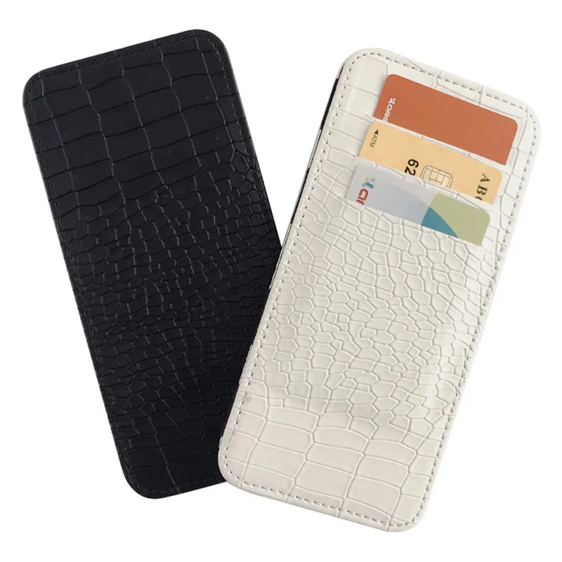 

PACGOTH Fashion Crocodile Pattern PU Leather Men Women Long Wallet Flip Ultra-thin Business Card Package Money Holder, 1Piece