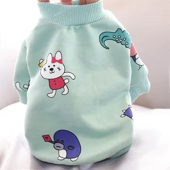 

Puppy Dogs Clothes Summer Cute Coat Soft Cotton Dog Clothes for Small Dogs Cartoon Clothing Chihuahua Casual Jacket Pet Supplies