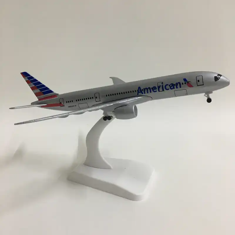 american airlines toy plane set