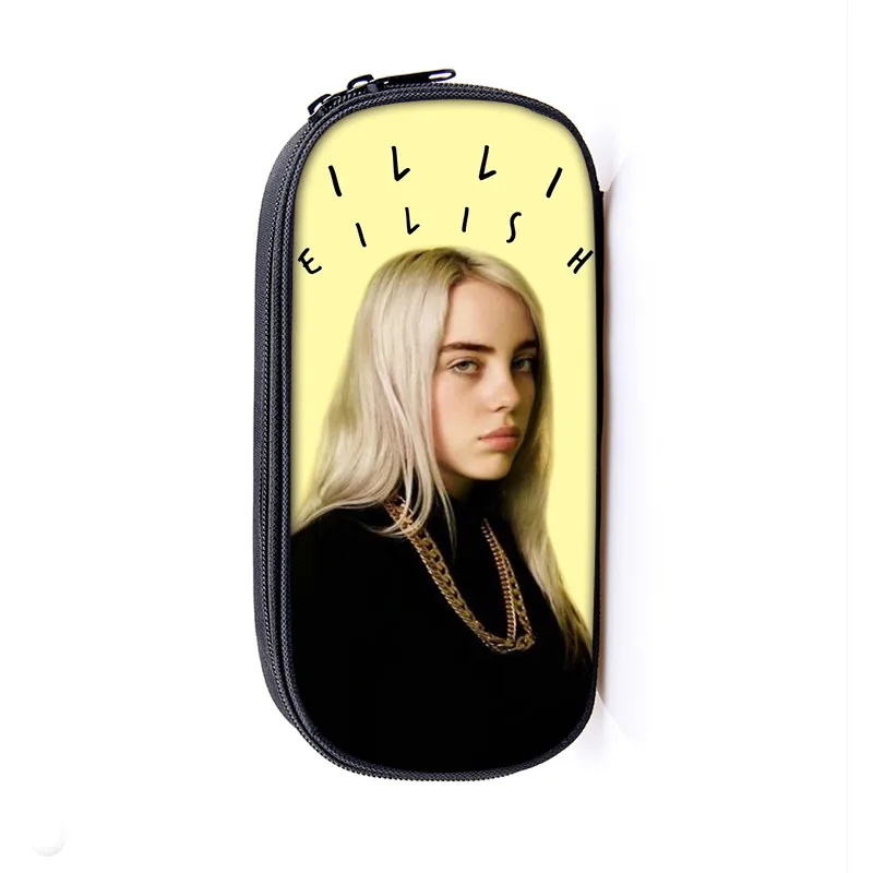 Косметичка Billie Eilish, чехол для карандашей s BE, женские косметички, сумка для девочек-подростков, футляр для карандашей, чехол bille elish, школьные принадлежности - Цвет: 5