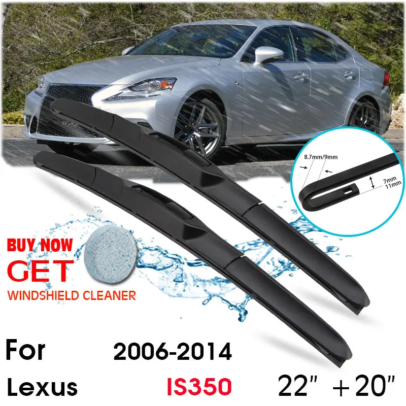 Car Wiper Blade Front Window Windshield Rubber Silicon Refill Wipers