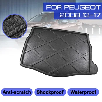 

For Peugeot 2008 2013 2014 2015 2016 2017 Car Rear Trunk Boot Mat Waterproof Floor Mats Carpet Anti Mud Tray Cargo Liner
