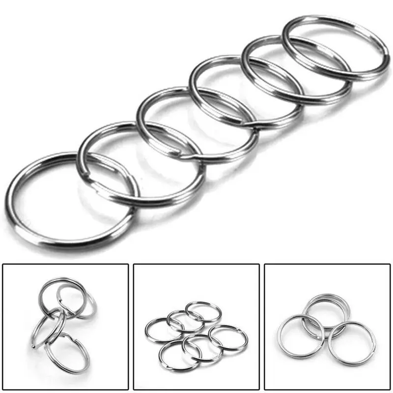 Key rings Keychain Split Ring Metal Blank Keyfob Key Pendant Charms Holder Link Rings DIY Chains 10/50Pcs key chains,key rings,metal keychain,key chain accessories