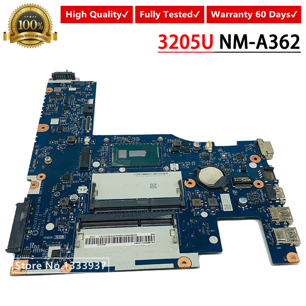 ACLU3/ACLU4 UMA NM-A362 материнская плата для ноутбука lenovo G50-80 портативного компьютера с