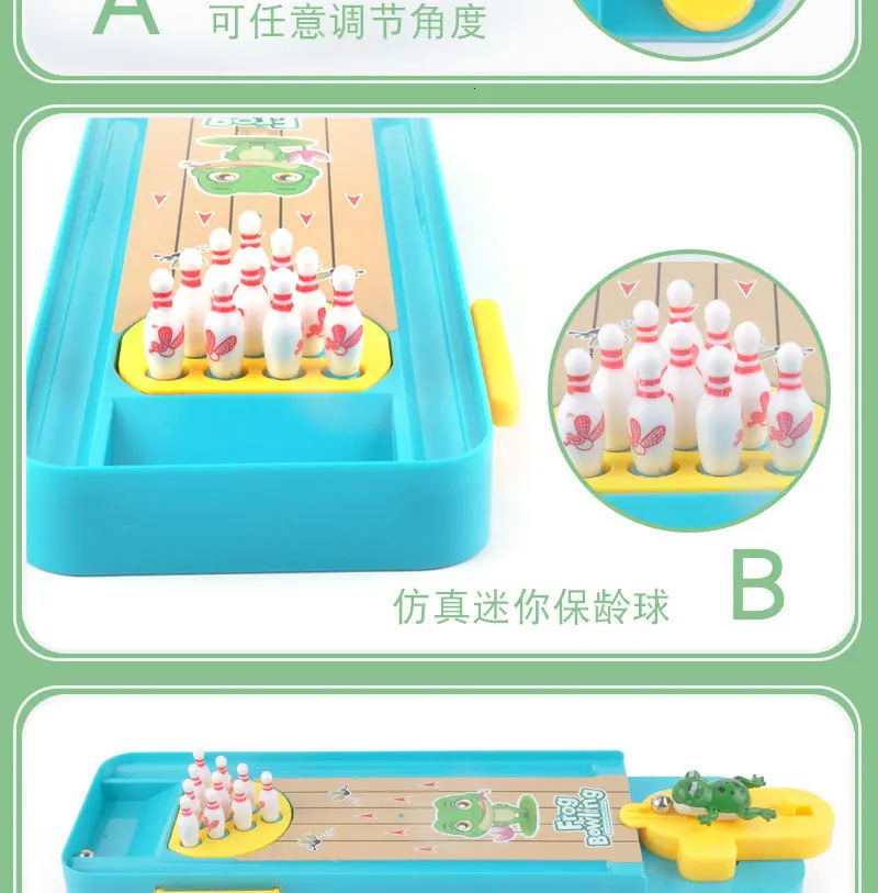 Настольная игра-головоломка Семейные игрушки для детей лягушка Боулинг Бильярд пусковая площадка доска ролевые детские игры L2138SPB