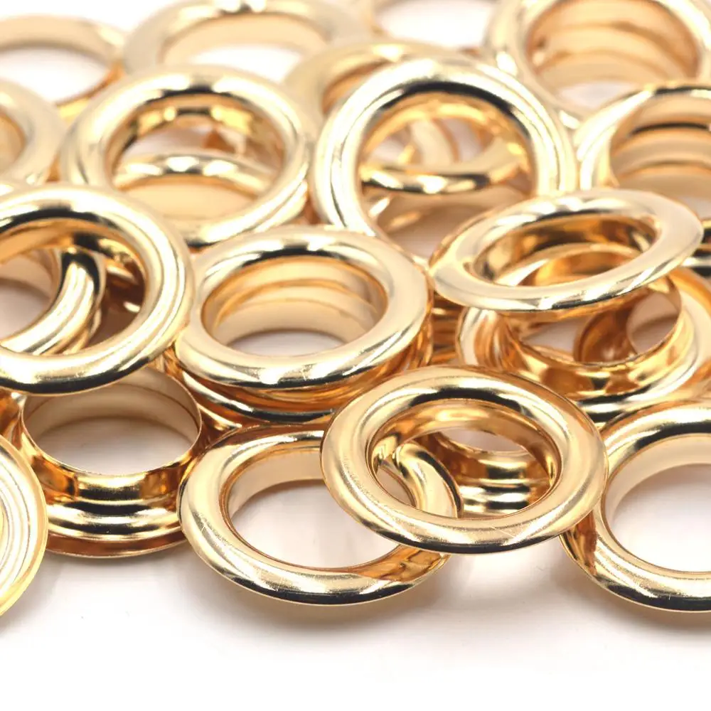 Pure brass material big size grommet eyelet 10sets 20mm with washer fit leather DIY craft shoes belt cap KALASO