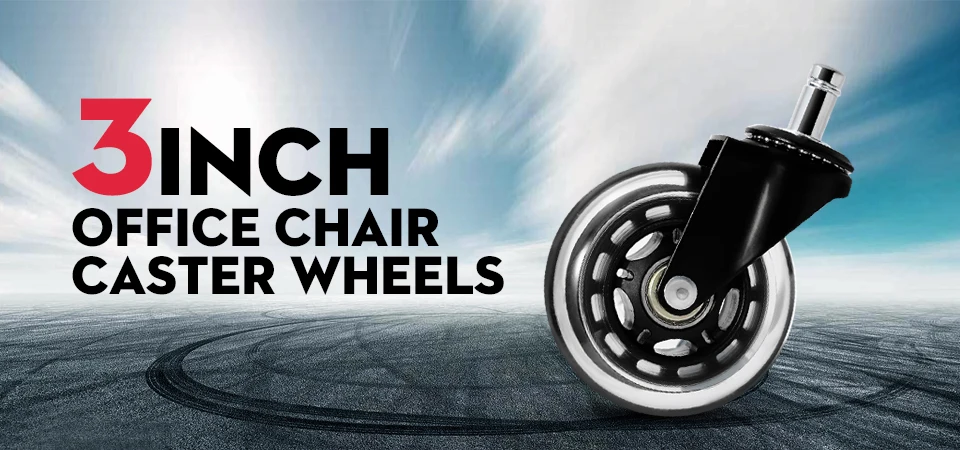 Description Picture 3 of itemNAIERDI 5PCS 2" TPR Rubber Soft Wheel Office Chair Caster Replacement Mute Casters Safe Roller Furniture Wheel Hardware